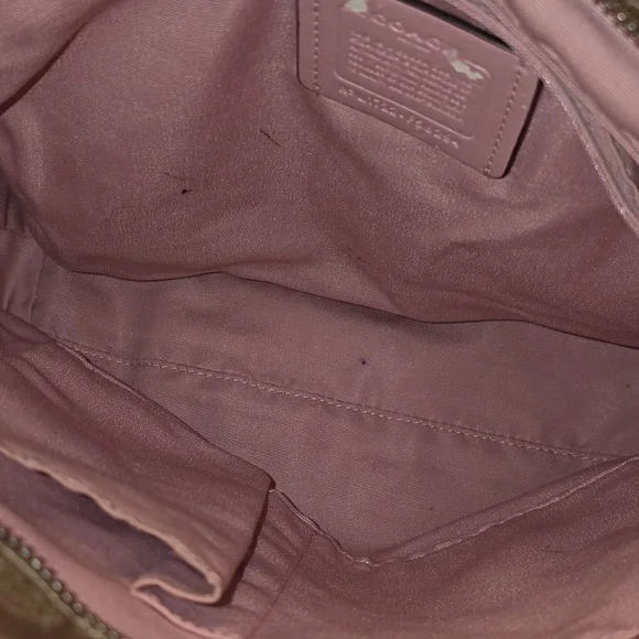 Coach Tan and Pink Shoulder Bag - Picture 12 of 14